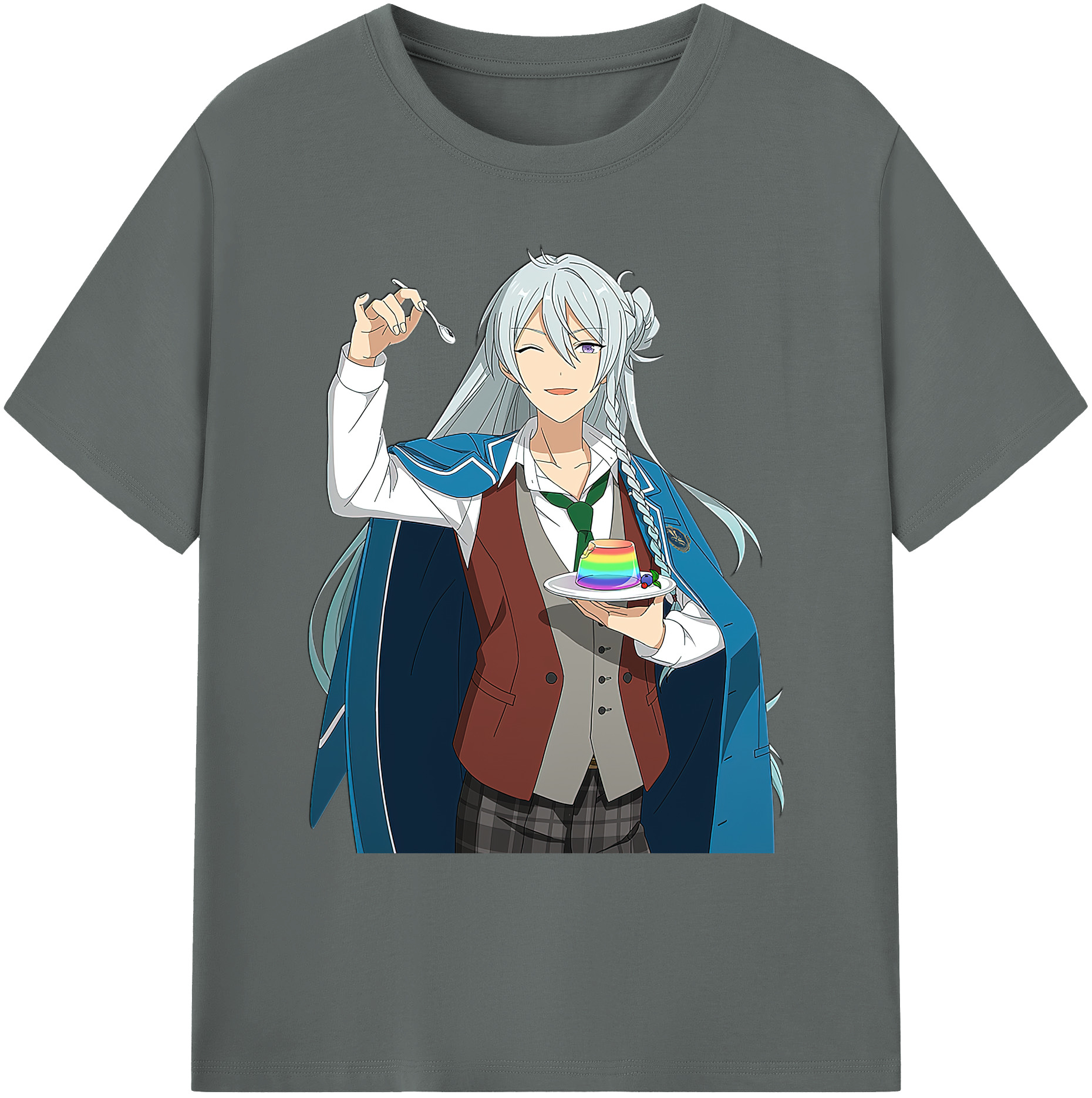 （画像用） あんさんぶるスターズ! Ensemble Stars 綿100％ メンズ半袖Tシャツ｜肌触りやわらか＆通気性